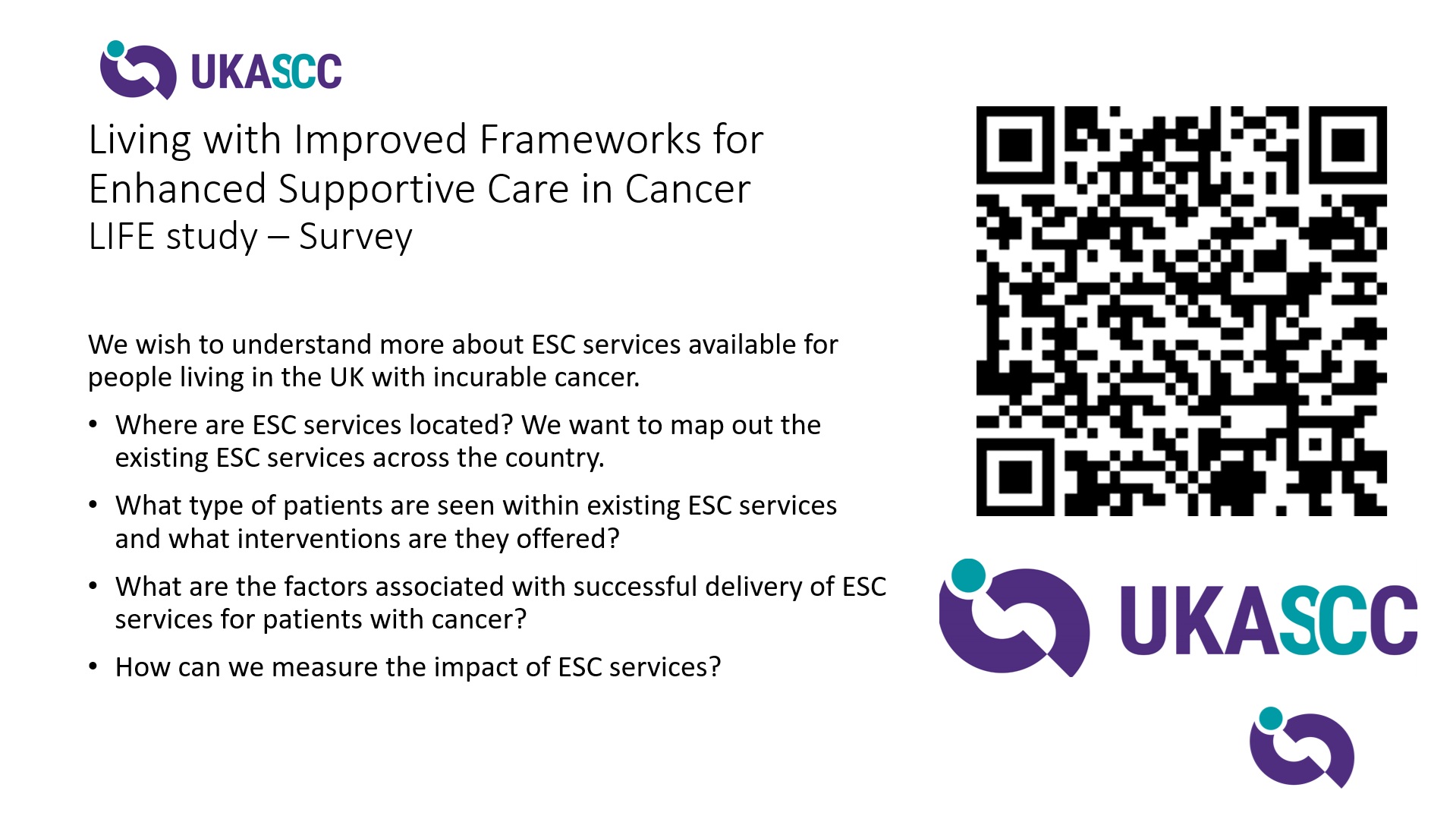 Living with Improved Frameworks for Enhanced Supportive Care in Cancer  (LIFE) study launched!